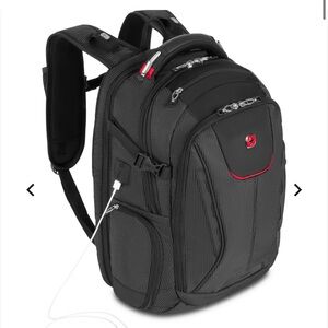 SwissGear Black Travel Tech Backpack